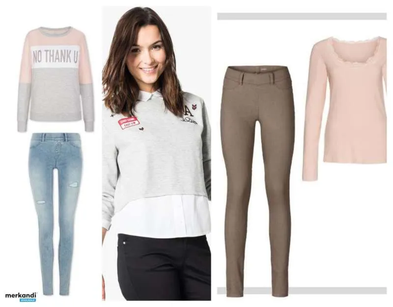 LOTE ROPA DE MUJER ANGEL MIX  VARIEDAD DE PRENDAS DE OTOñO E INVIERNO CON ETIQUETADO EUROPEO OEKO TEX