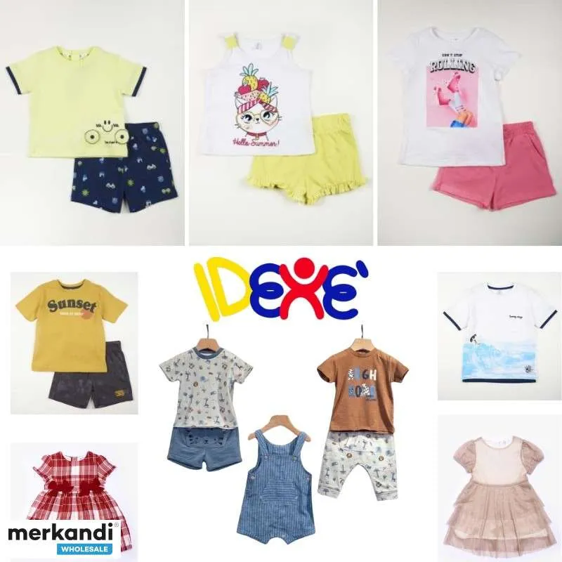 LOTE ROPA VERANO INFANTIL MARCA IDEXE  LOTE EXCLUSIVO MERKANDI