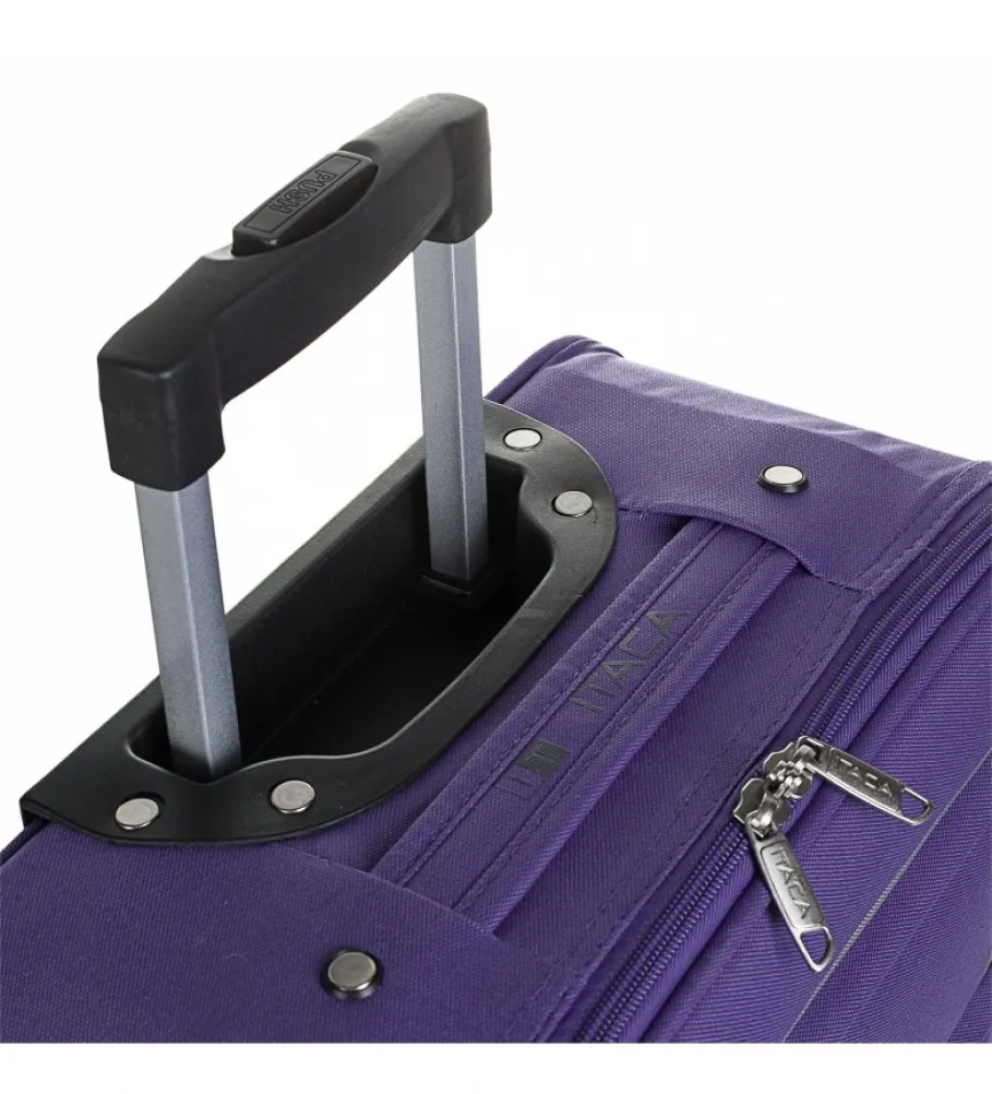MALETA CABINA DE VIAJE 2 RUEDAS T71950 MORADO 55X39X18CM
