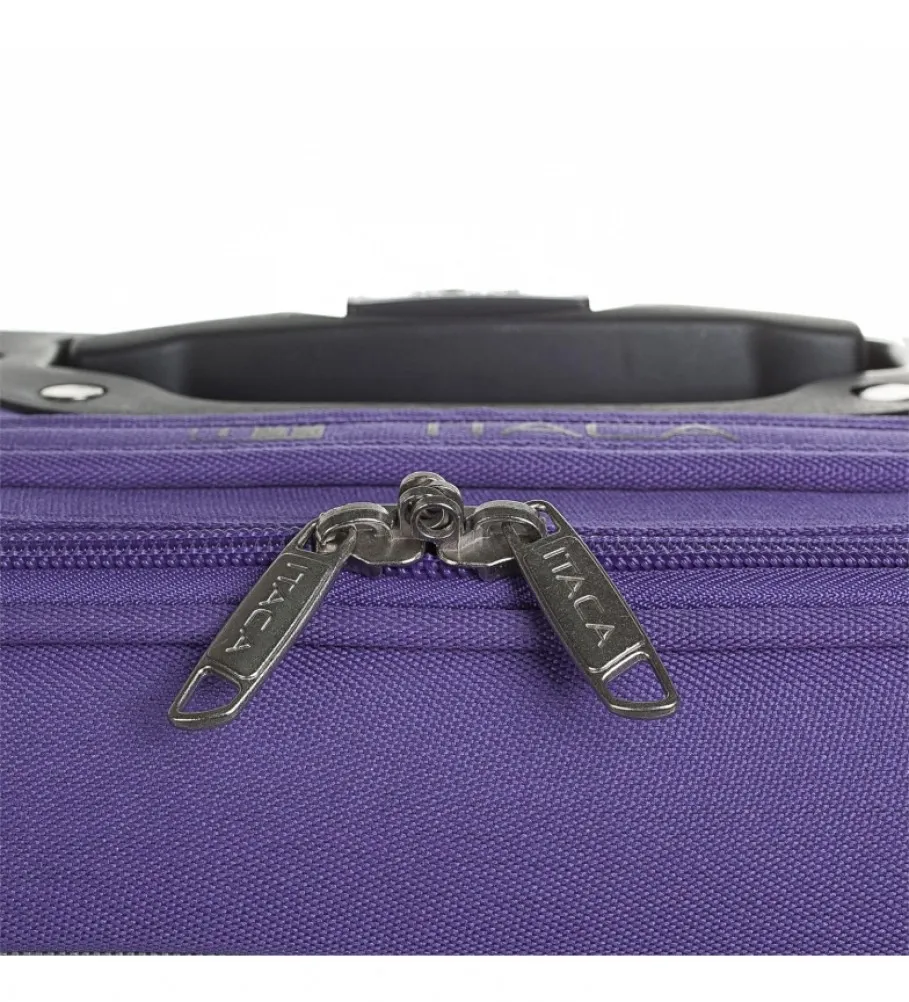 MALETA CABINA DE VIAJE 2 RUEDAS T71950 MORADO 55X39X18CM