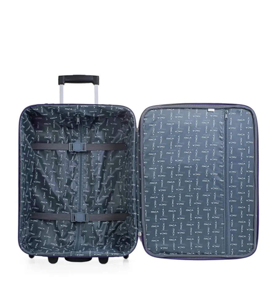 MALETA CABINA DE VIAJE 2 RUEDAS T71950 MORADO 55X39X18CM