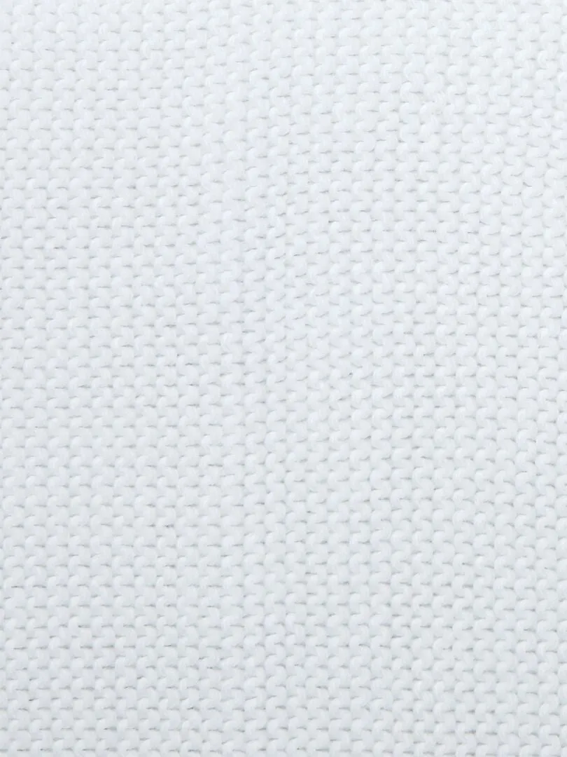 MANTA GRUESA DE PUNTO 'MANUFACTURE DE LAYETTE'  BLANCO