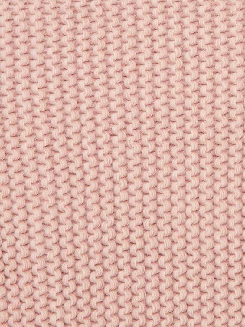 MANTA GRUESA DE PUNTO 'MANUFACTURE DE LAYETTE'  ROSA