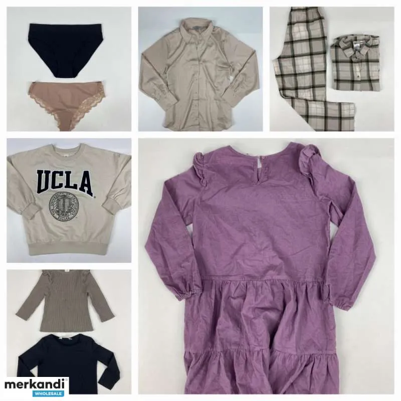 Mezcla de ropa de hombre, mujer y niño de H&M