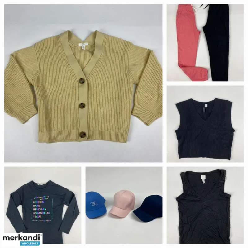Mezcla de ropa de hombre, mujer y niño de H&M