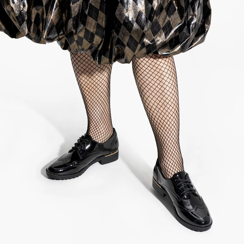 Mocasin Negro Formal Mujer Weide Jn50