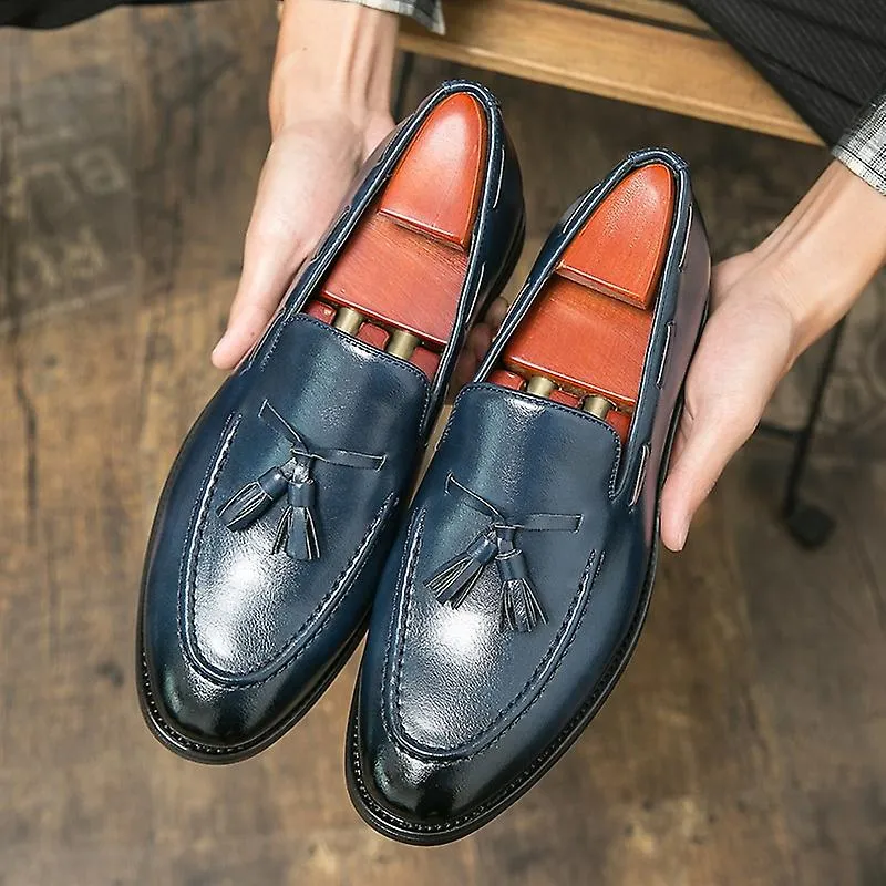 Mocasines casuales para hombres clásicos Zapatos de conducción Mocasín Moda masculina Cómodo otoño Zapatos de cuero Hombres Lazy