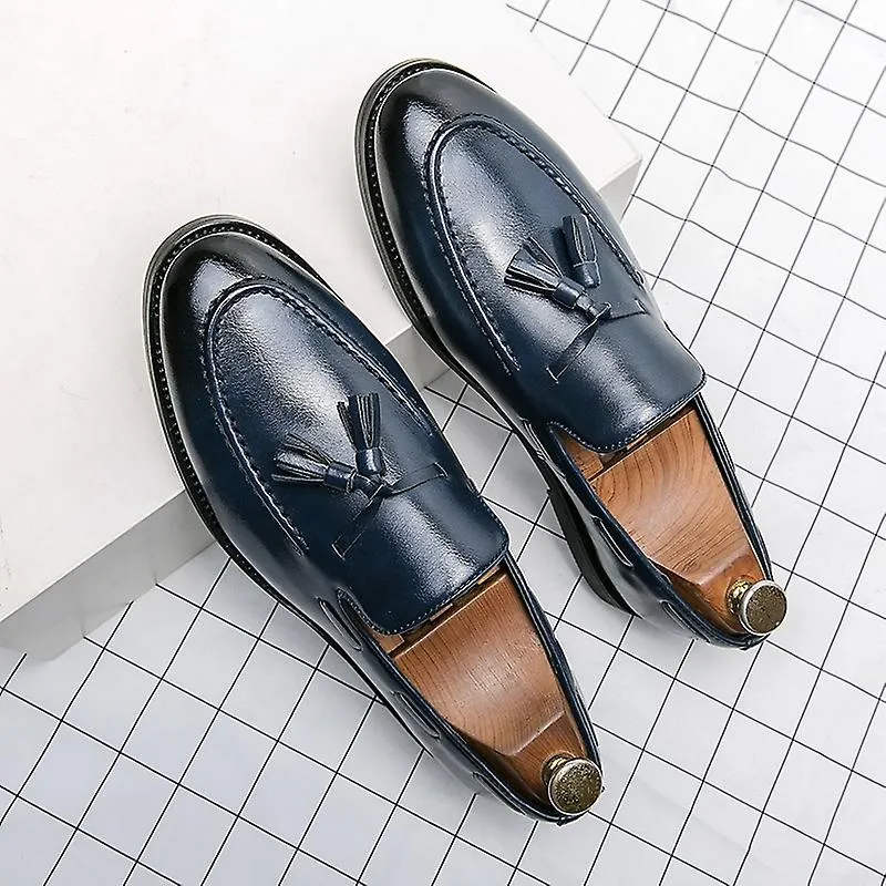 Mocasines casuales para hombres clásicos Zapatos de conducción Mocasín Moda masculina Cómodo otoño Zapatos de cuero Hombres Lazy