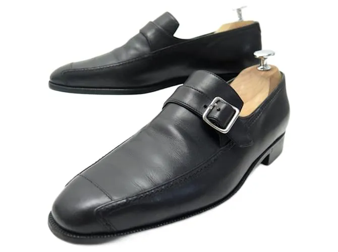 MOCASINES CON HEBILLA BERLUTI SHOES 7 41 Zapatos de cuero negro 