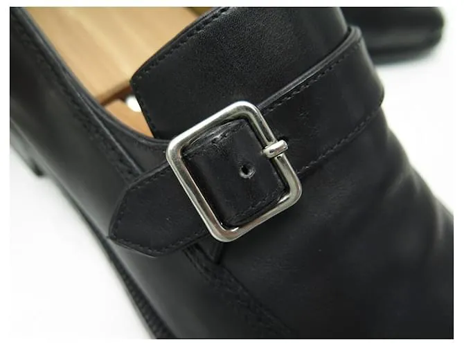 MOCASINES CON HEBILLA BERLUTI SHOES 7 41 Zapatos de cuero negro 