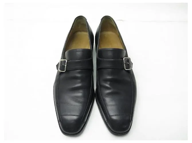 MOCASINES CON HEBILLA BERLUTI SHOES 7 41 Zapatos de cuero negro 