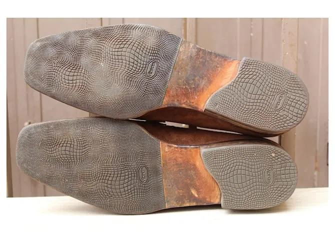 MOCASÍN BERLUTI MOCASÍN ANTE MARRÓN 9,5 / 43,5 SUPER estado ZAPATOS DE HOMBRE Castaño 