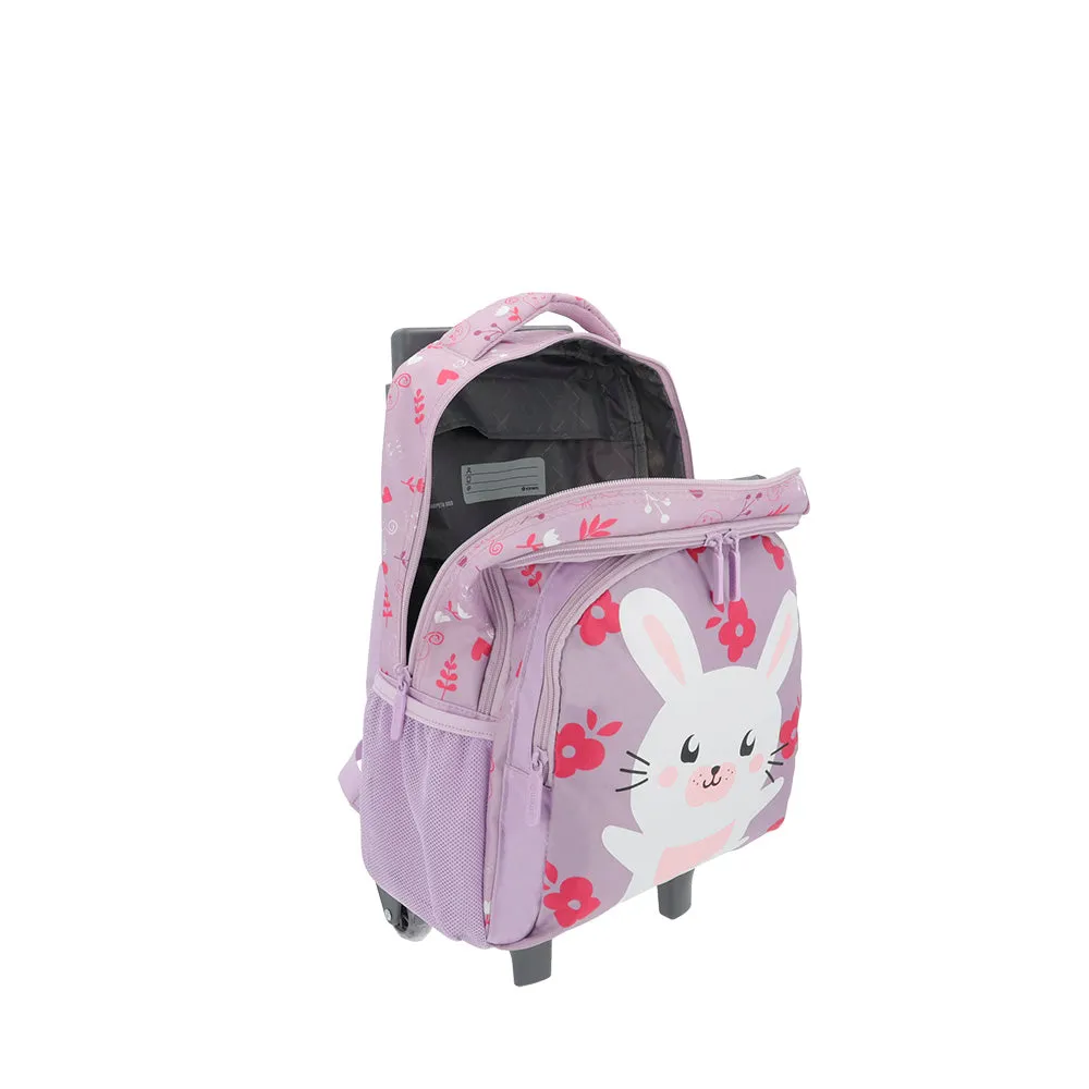 Mochila con ruedas para nias Lincoln morada