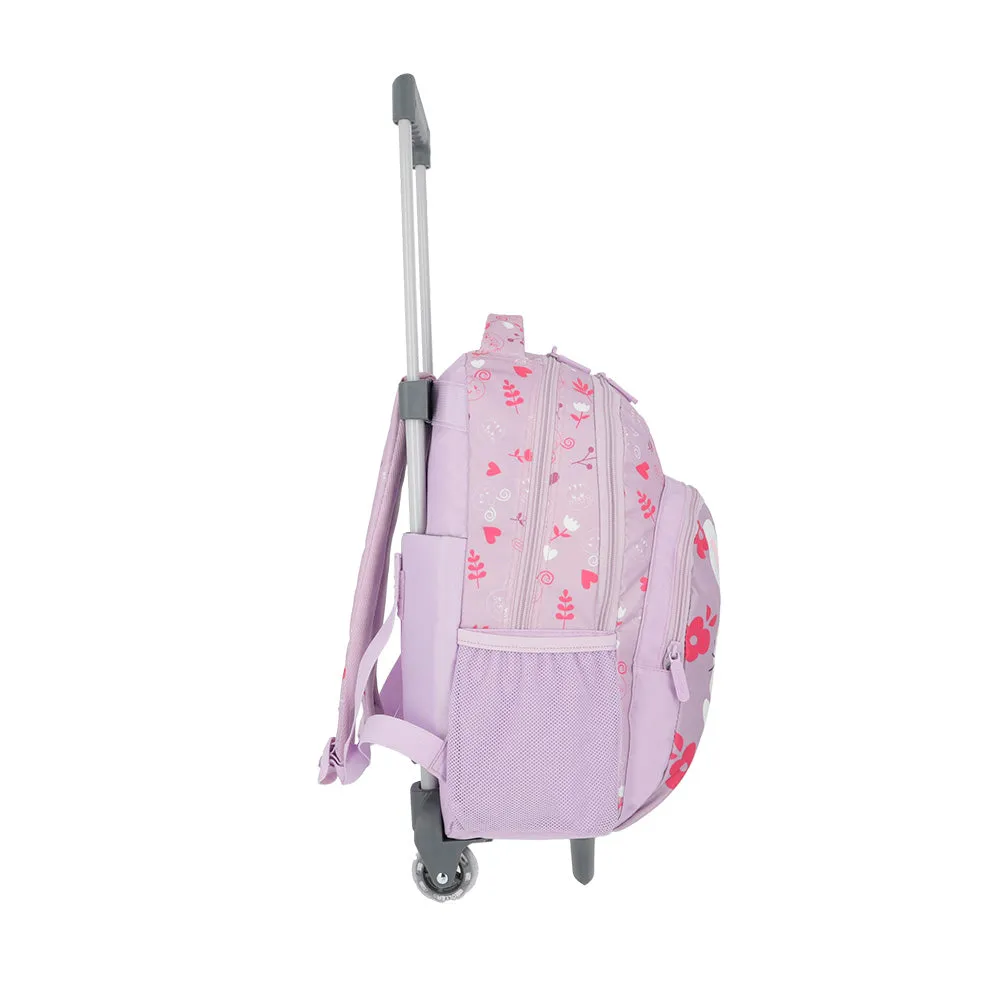 Mochila con ruedas para nias Lincoln morada