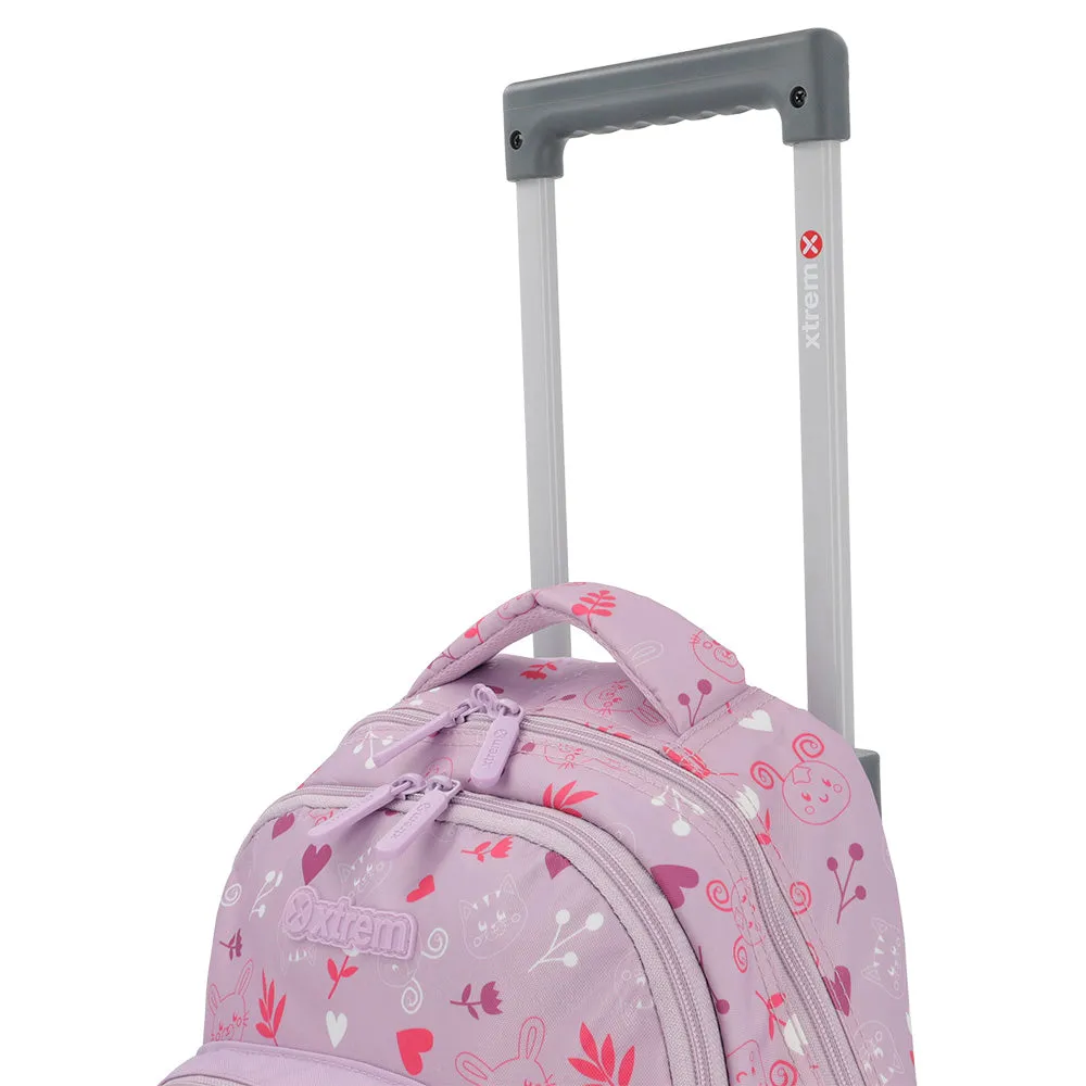 Mochila con ruedas para nias Lincoln morada