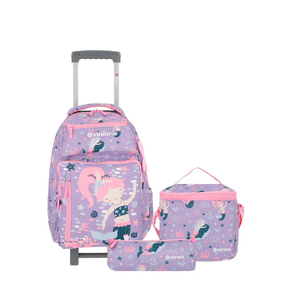 Mochila con ruedas para nias New Run Pack morada