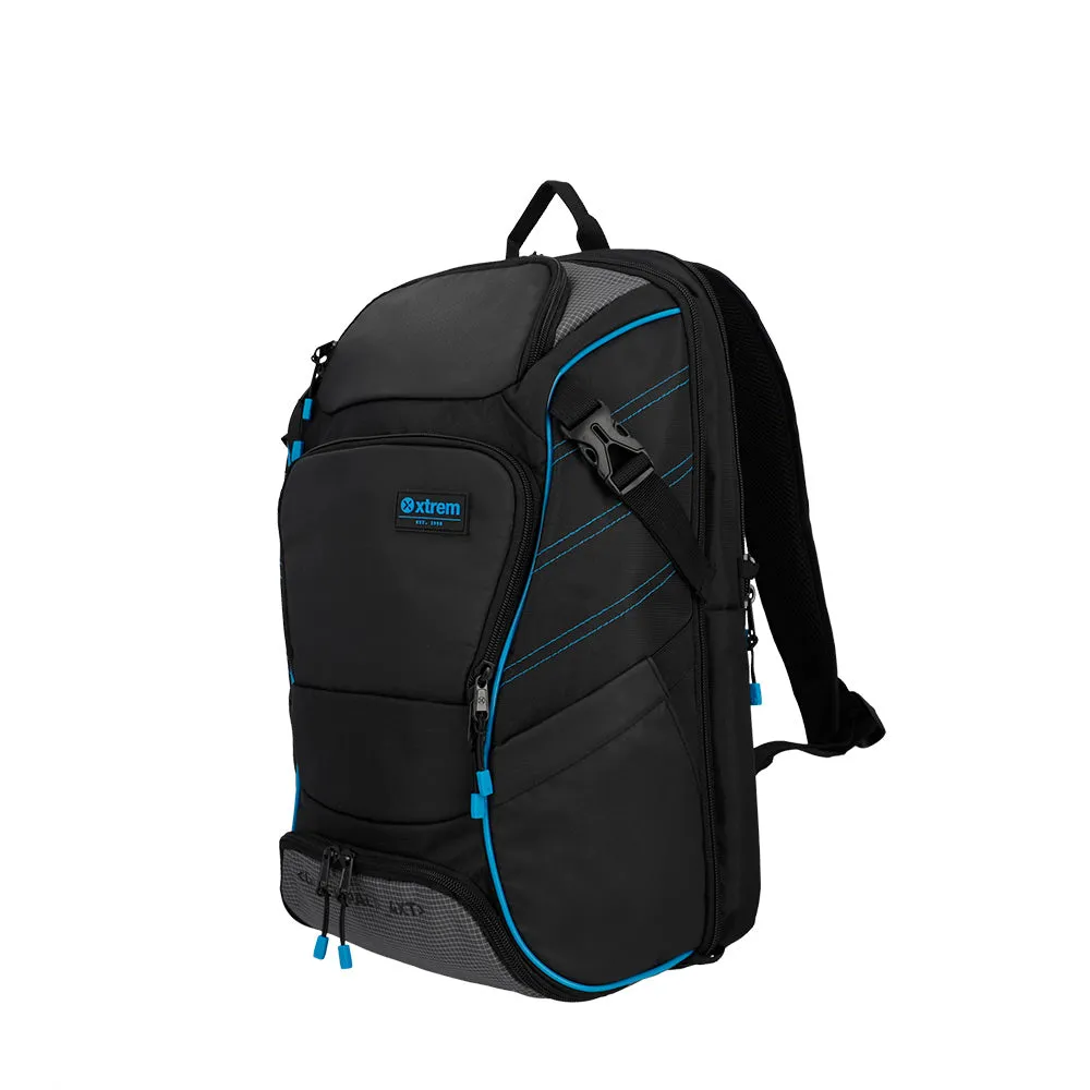 Mochila para laptop Gamerpack 17 negra/azul