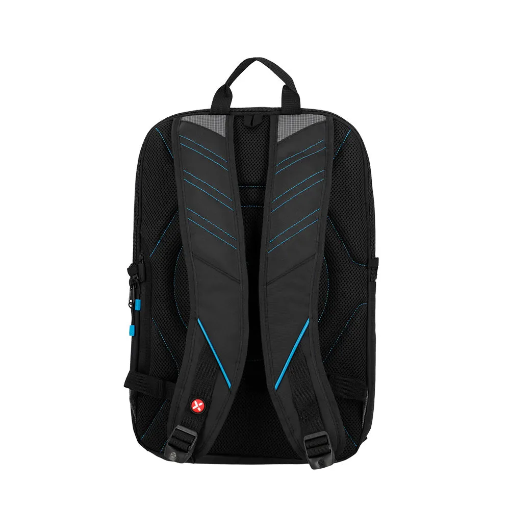 Mochila para laptop Gamerpack 17 negra/azul