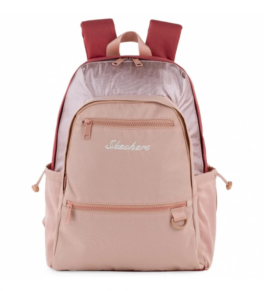 MOCHILA S985 ROSA METALIZADO 23X40X17 CM