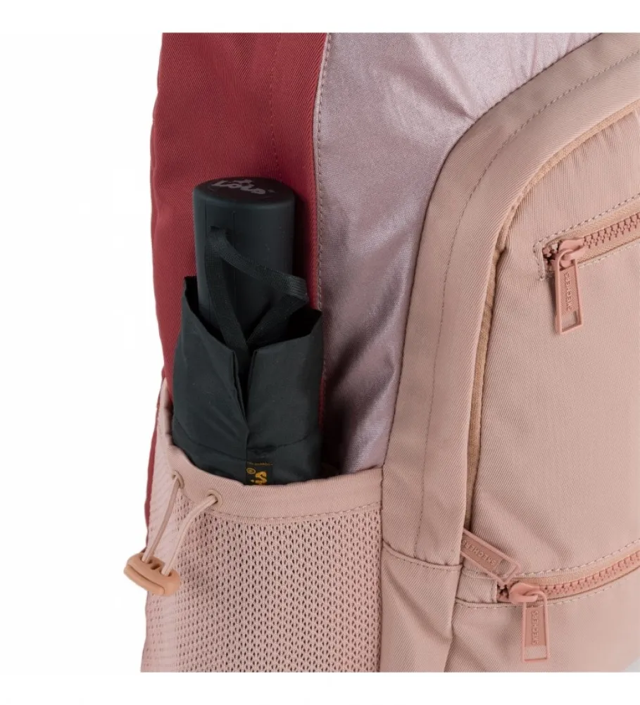 MOCHILA S985 ROSA METALIZADO 23X40X17 CM