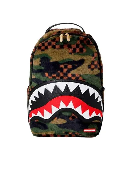 Mochila Sprayground de pelo Green 3 AM Fur Backpack