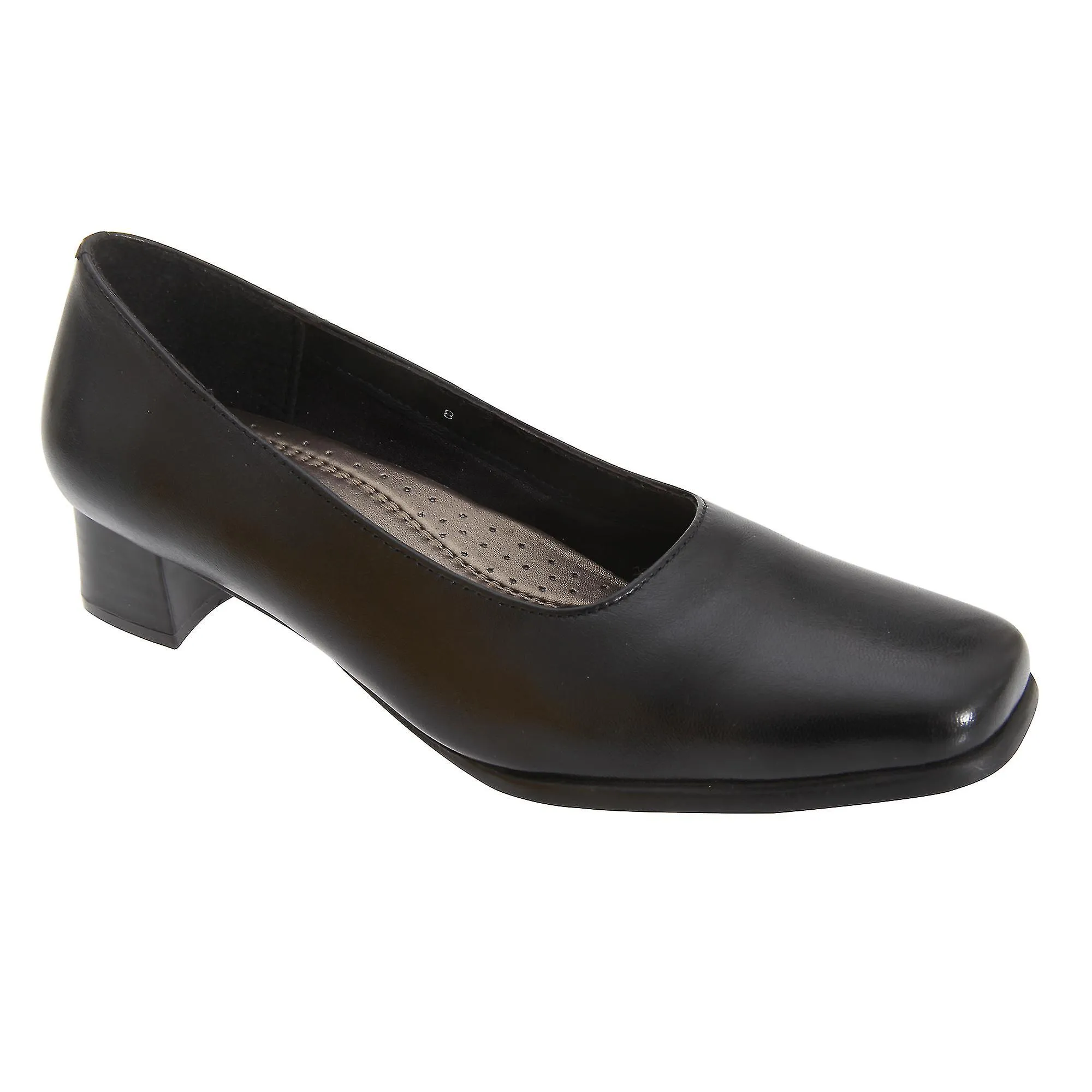Mod Comfys mujeres/damas corte cuero llano zapatos