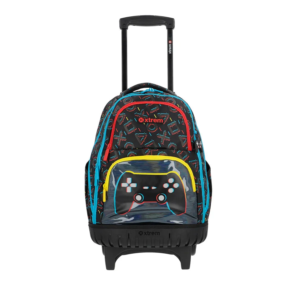 Morral con ruedas Cross para nios negra