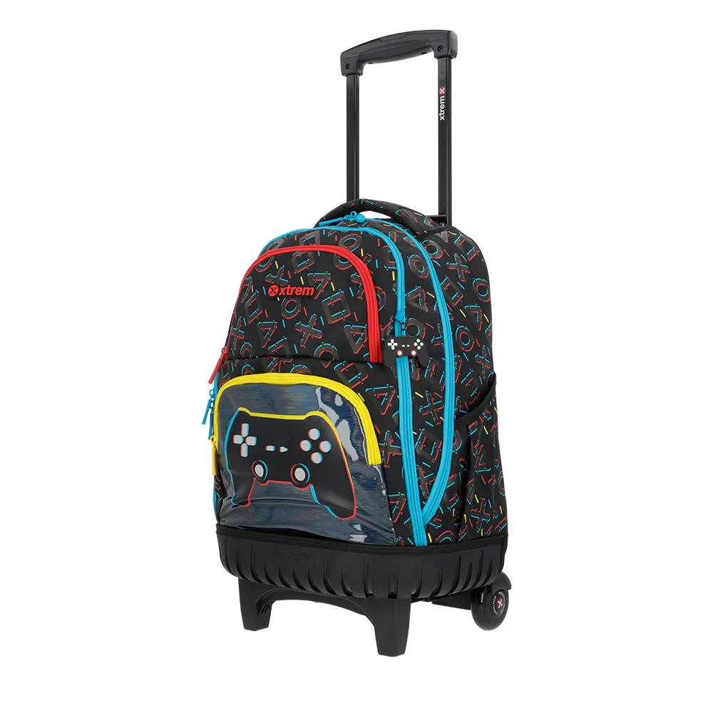 Morral con ruedas Cross para nios negra