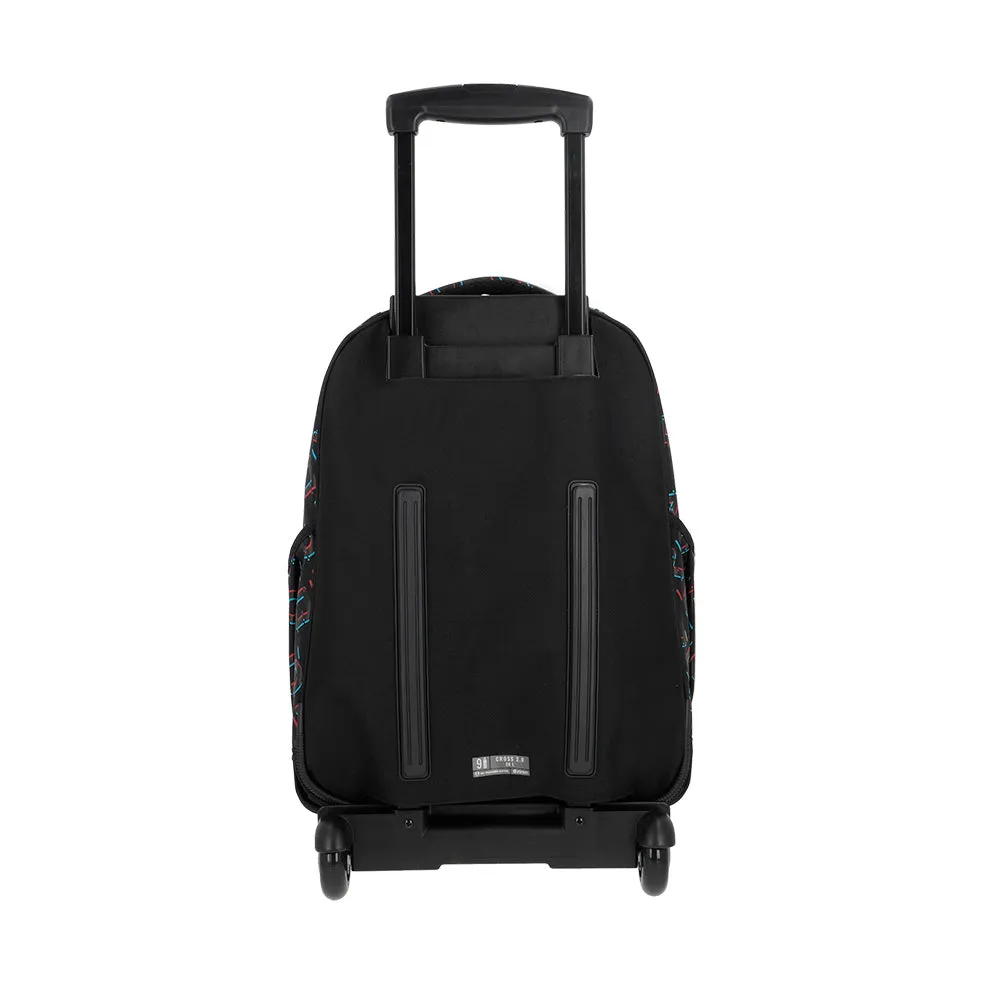 Morral con ruedas Cross para nios negra