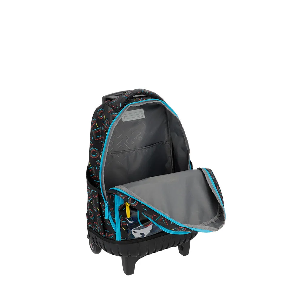 Morral con ruedas Cross para nios negra