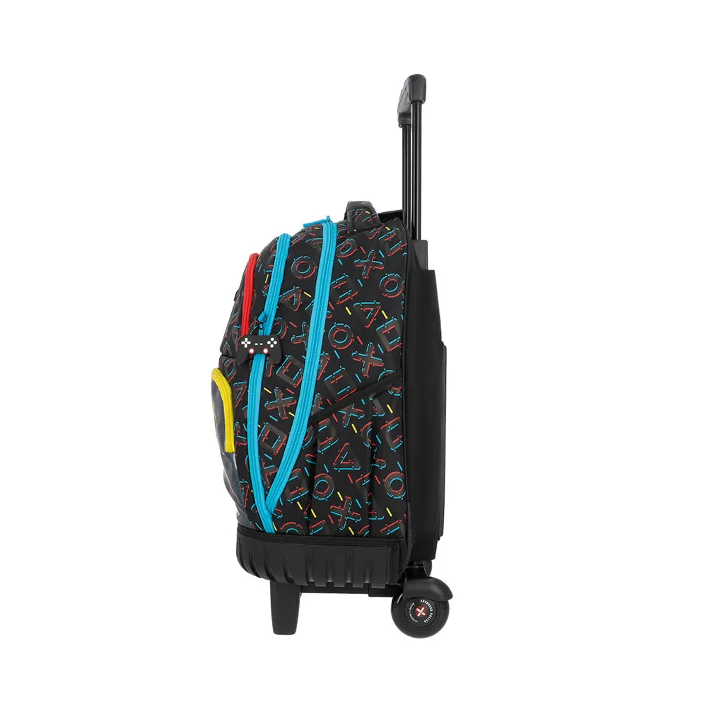 Morral con ruedas Cross para nios negra