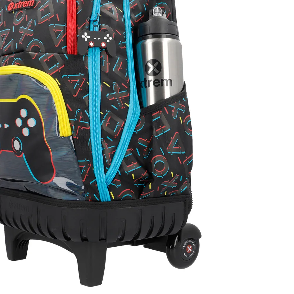 Morral con ruedas Cross para nios negra