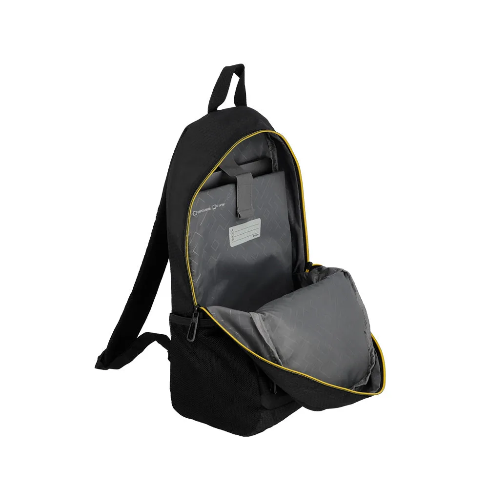 Morral para laptop 15 de hombre Clinton negra/amarilla