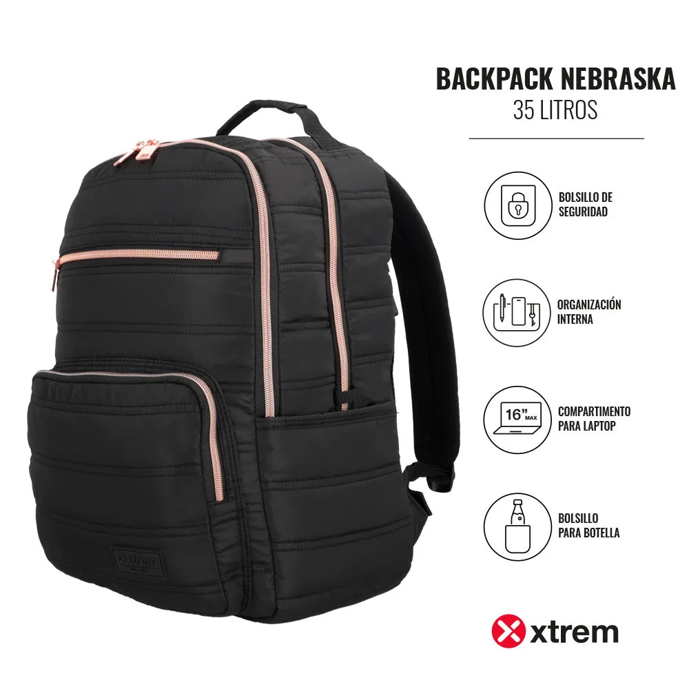 Morral para laptop 16 de mujer Nebraska negro