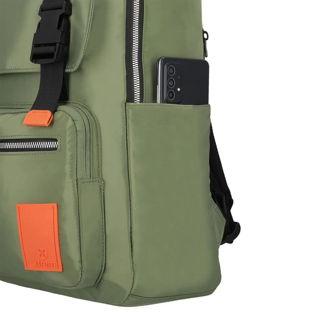 Morral para laptop mujer Lexie verde 14.1