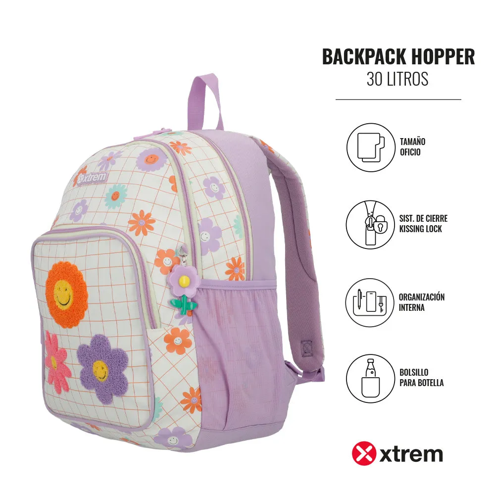 Morral para nias Hopper blanco