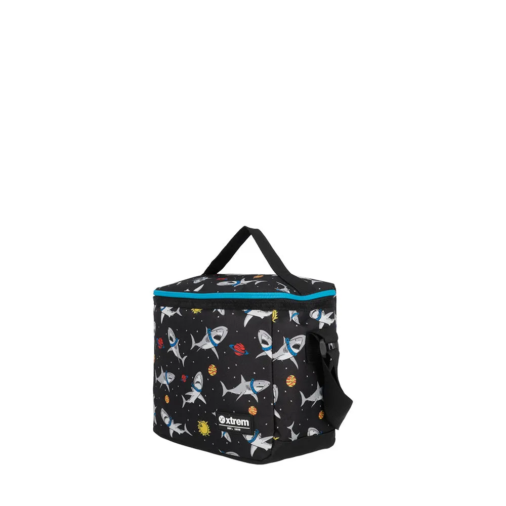 Morral para nios triple pack espacial negro