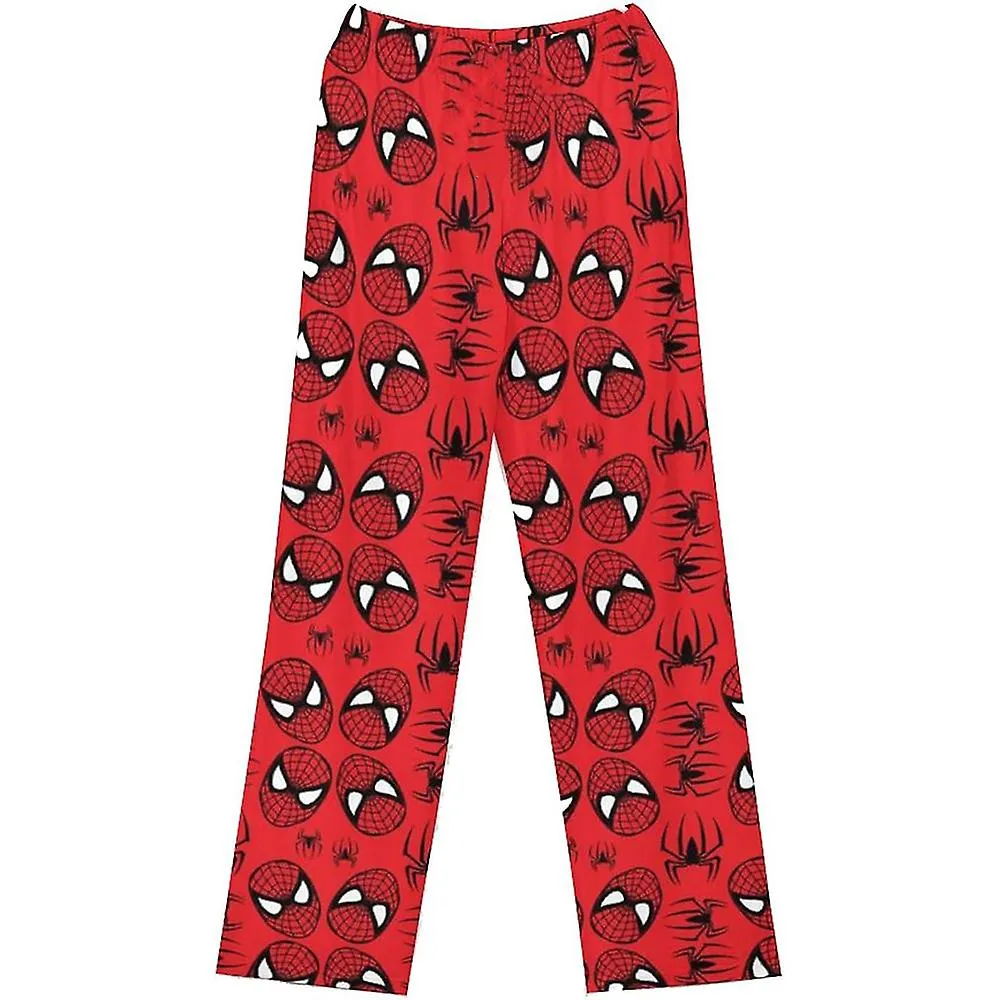 Mujeres Niñas Pijama De Dibujos Animados Pantalones Ropa De Dormir Lindo Kitty Cat Spiderman Ropa De Dormir Estampada Pantalones