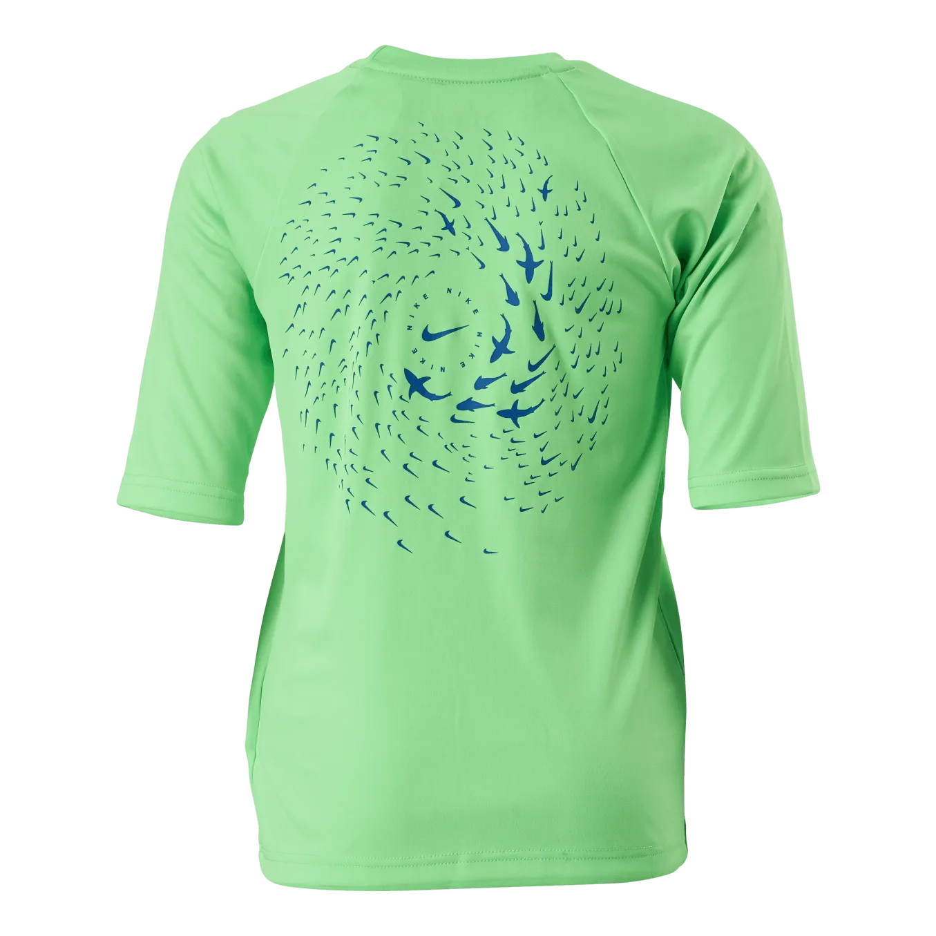 Natación Nike Junior Short Sleeve Hydroguard Shark Green