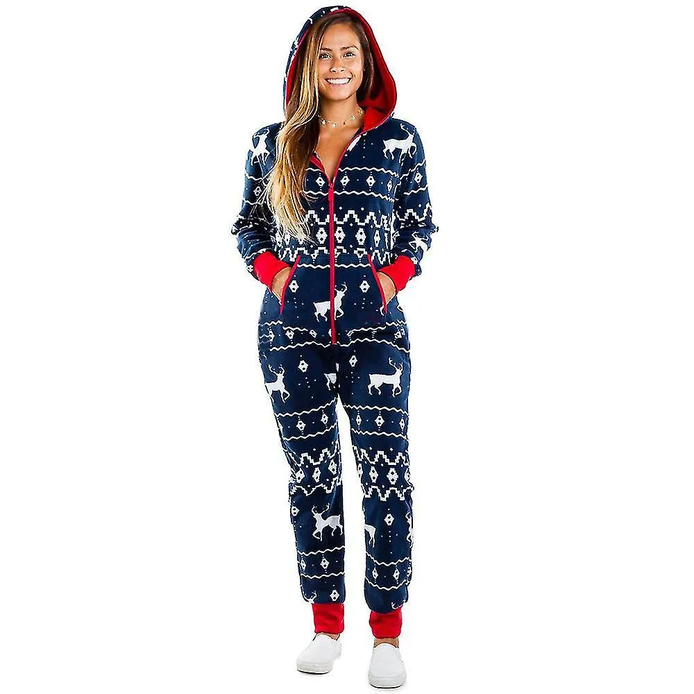 Navidad Mujer Onesie 1 Pijama de una pieza Mono Ropa de dormir Pijama PWB