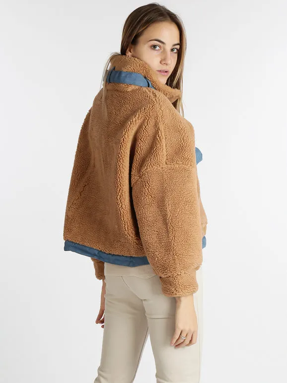 New Collection Chaqueta corta de peluche extragrande