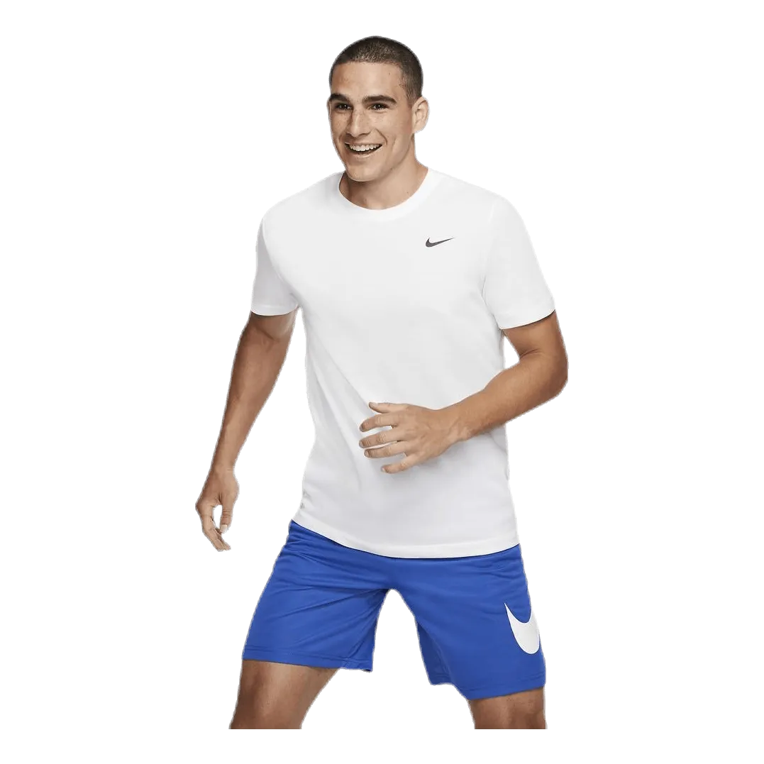 NIKE DRIFIT MEN'S TRAINING TSHIRT WHITE/BLACK