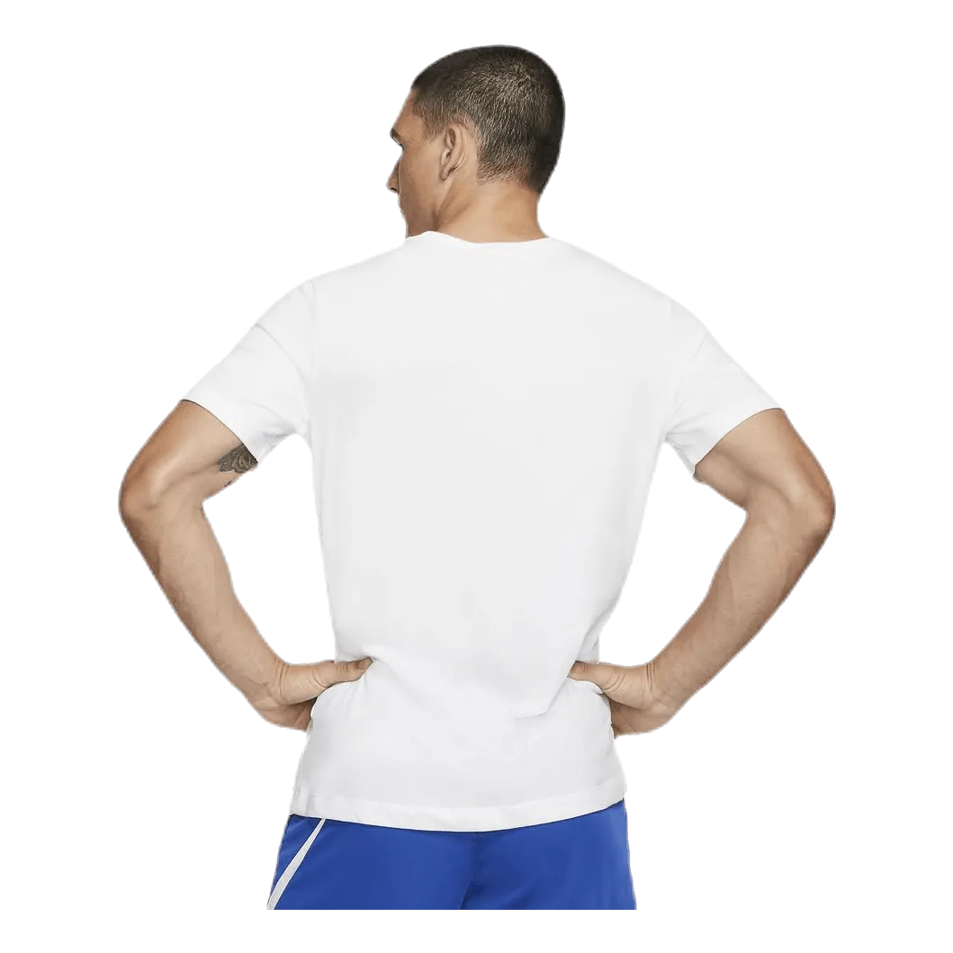 NIKE DRIFIT MEN'S TRAINING TSHIRT WHITE/BLACK