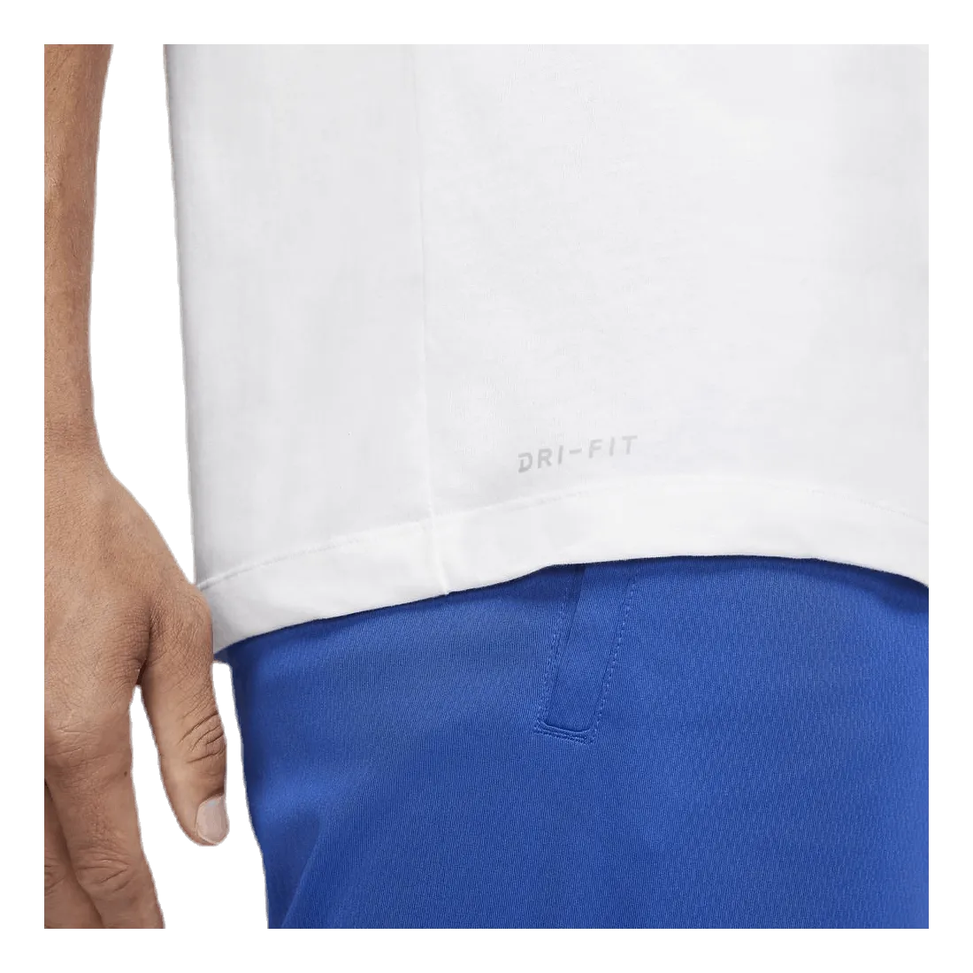 NIKE DRIFIT MEN'S TRAINING TSHIRT WHITE/BLACK