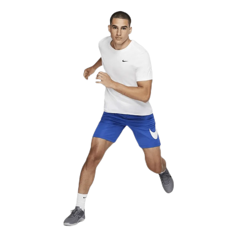 NIKE DRIFIT MEN'S TRAINING TSHIRT WHITE/BLACK