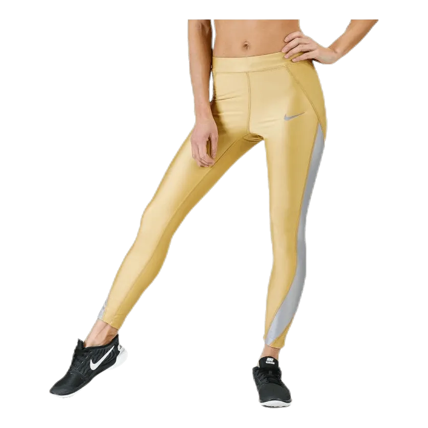 Nike Speed Metallic 7/8 Tight Gold