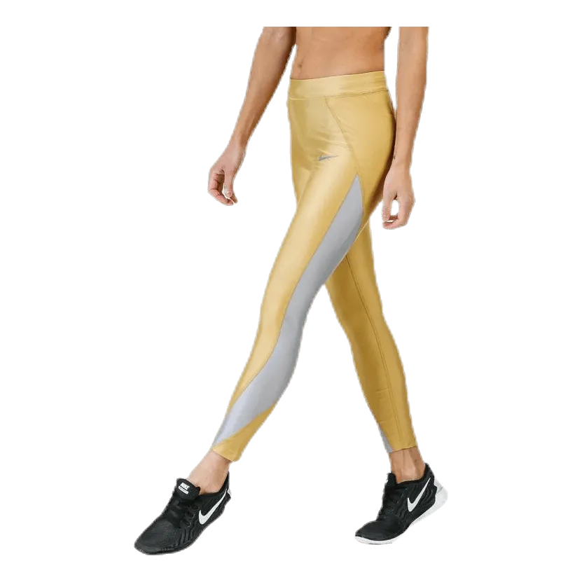 Nike Speed Metallic 7/8 Tight Gold
