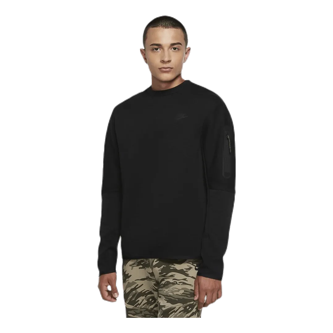 Nike Sportswear Tech Fleece Men's Crew Sweatshirt BLACK/BLACK