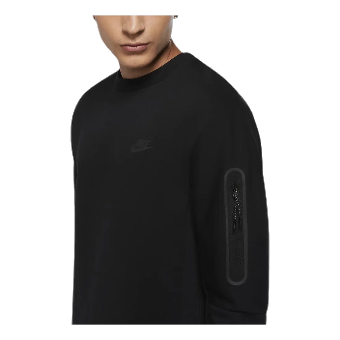 Nike Sportswear Tech Fleece Men's Crew Sweatshirt BLACK/BLACK