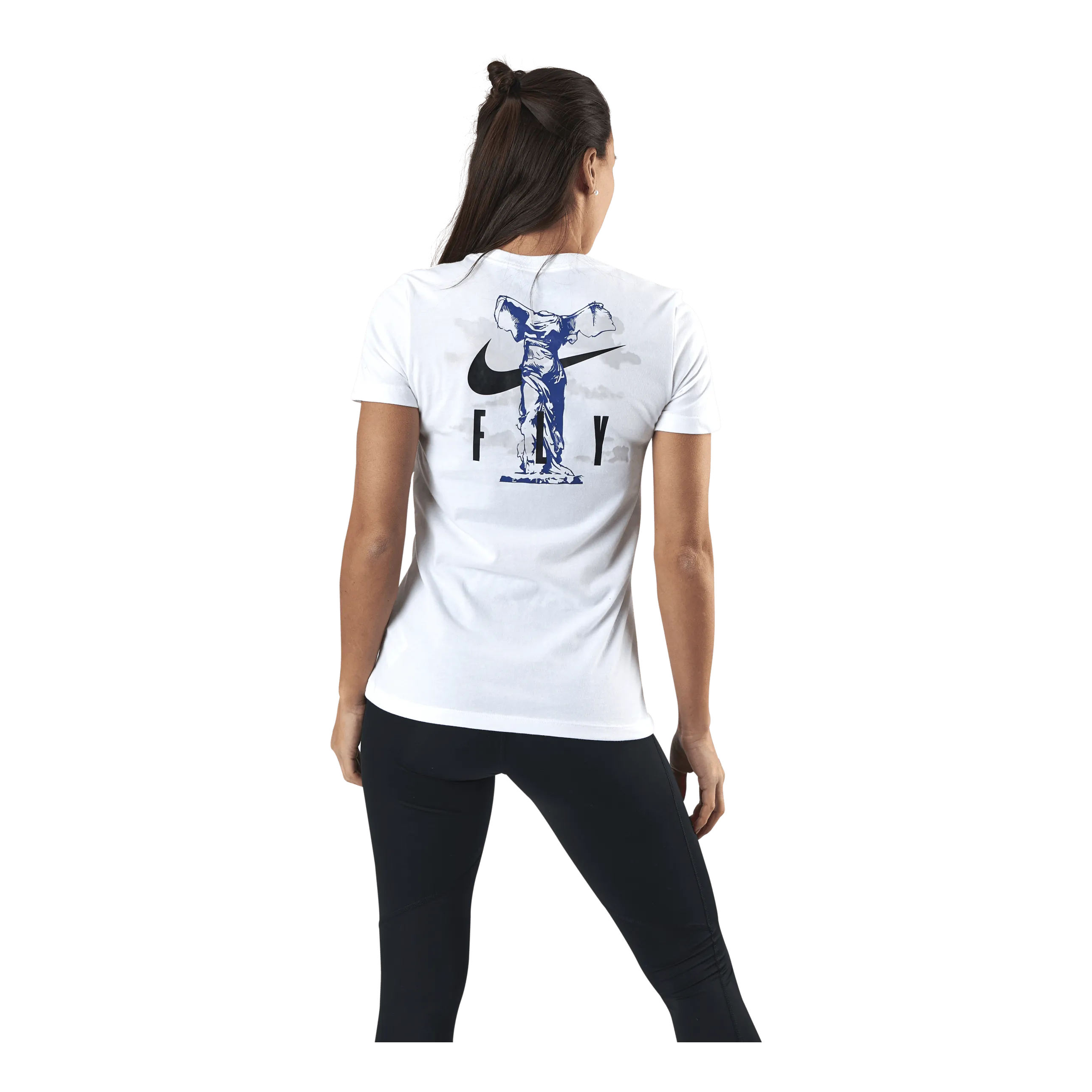 NIKE WOMENS DRIFIT TEE  MEANT TO FLY WHITE
